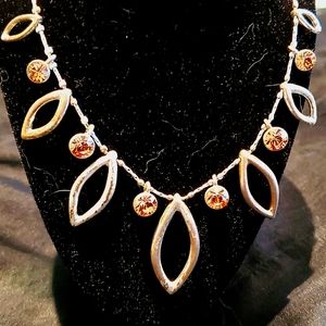 Vintage Necklace with Rhinestones